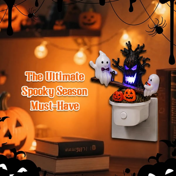 Animated Seesaw Ghost Plug In LED Night Light