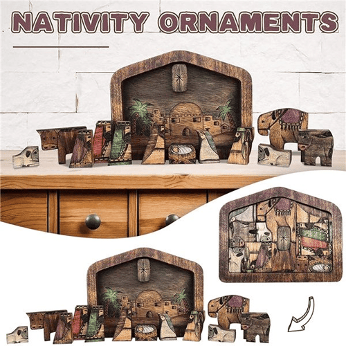 Nativity Puzzle | Wooden Decoration With Unique Design
