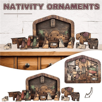 Nativity Puzzle | Wooden Decoration With Unique Design