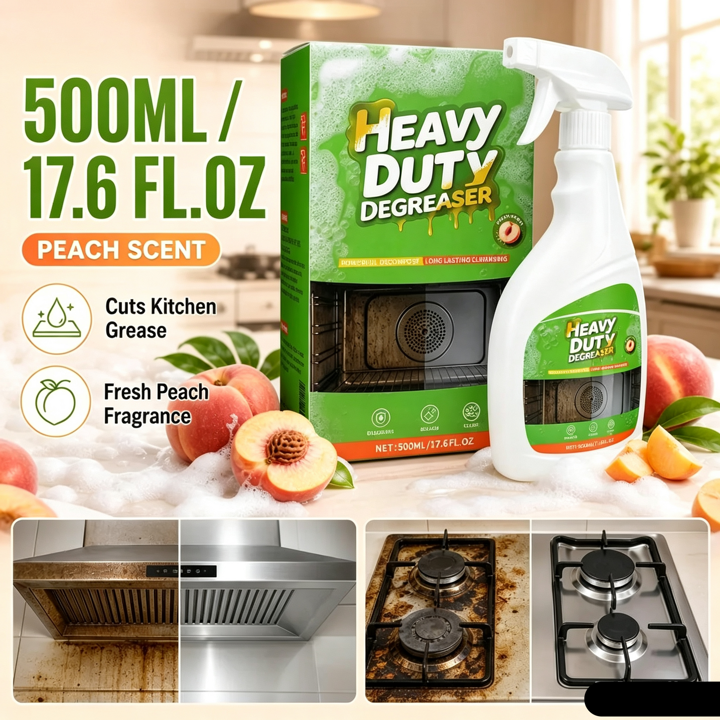 Heavy Duty Kitchen Degreaser Spray 500ml