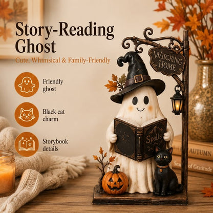 Lighted Halloween Haunted House & Character Figurine Collection