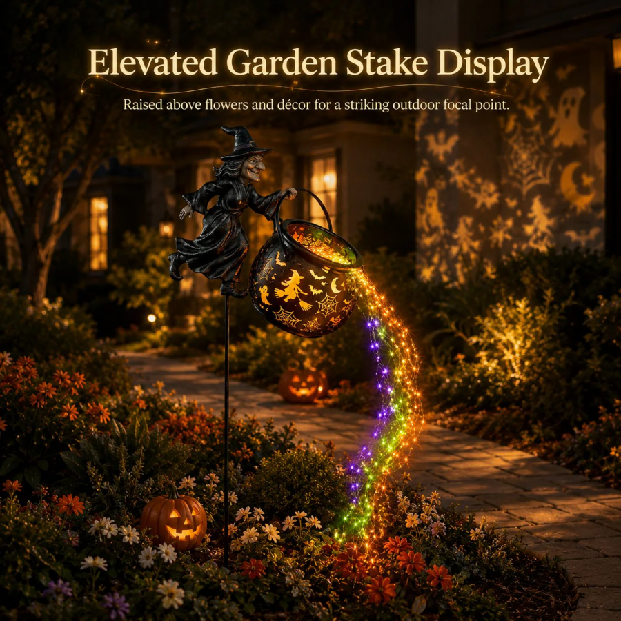 🧙‍♀Halloween Witch Cauldron Garden Light🎃✨