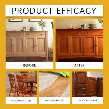 Wood Polish Spray 120ml Natural Shine &Protection For Furniture, Floors,Cabinets - Non-Greasy, Anti-Dust Finish