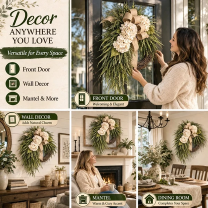Handcrafted Hydrangea Wreath – The Perfect All-Season Front Door Decor