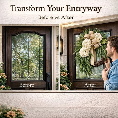 Handcrafted Hydrangea Wreath – The Perfect All-Season Front Door Decor
