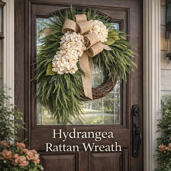 Handcrafted Hydrangea Wreath – The Perfect All-Season Front Door Decor