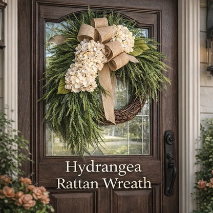 Handcrafted Hydrangea Wreath – The Perfect All-Season Front Door Decor