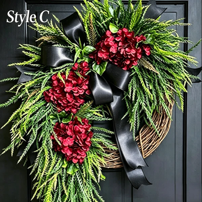 Handcrafted Hydrangea Wreath – The Perfect All-Season Front Door Decor