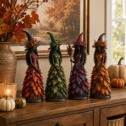 Enchanted Autumn Witch Figurine