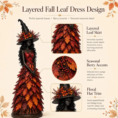 Enchanted Autumn Witch Figurine