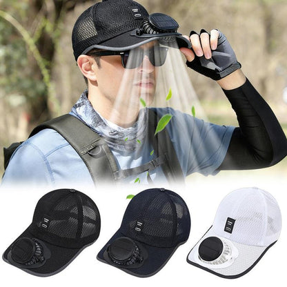 🧢2026 Pro Outdoor Cooling Cap: Dual Power Supply Fan Cap