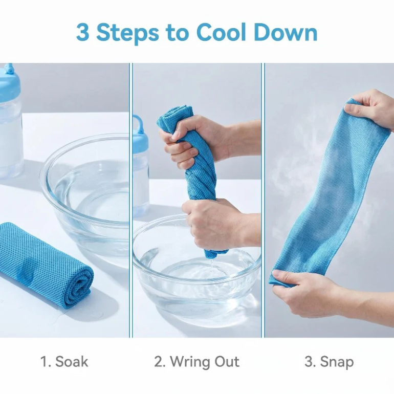 Snap-Activated Instant Cooling Towel