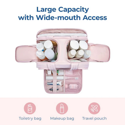 Travel Makeup Bag – Dustproof & Water-Resistant With Multiple Compartments