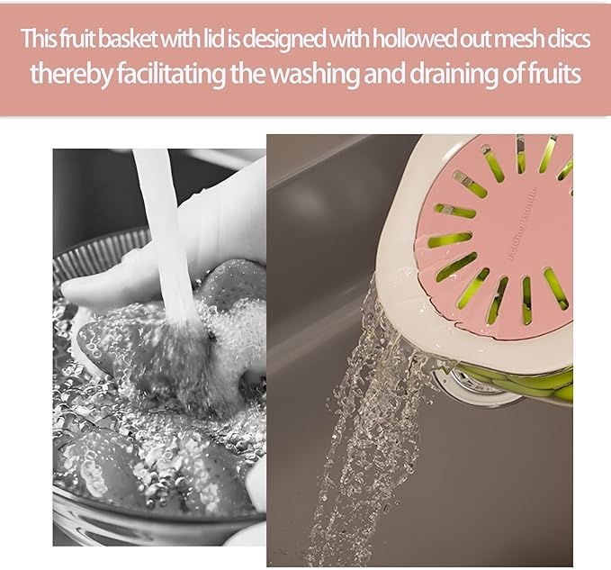 2-in-1 Draining and Preservation Basket: Simplify Washing & Storing