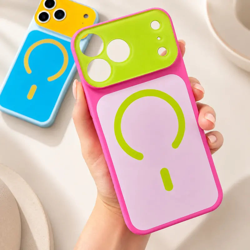 Color Block MagSafei Phone Case 13-17