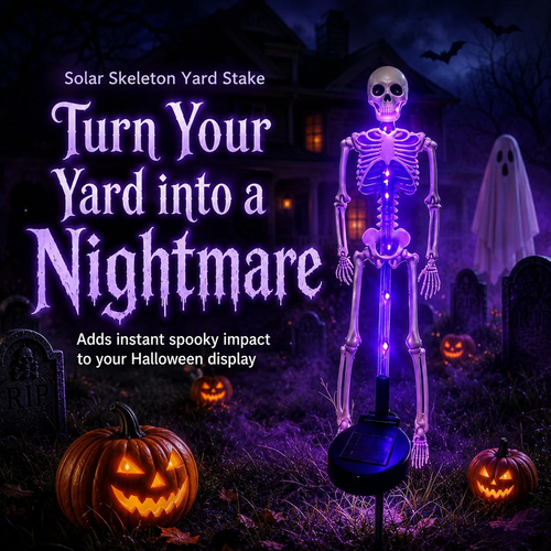 Solar Skeleton Yard Stake