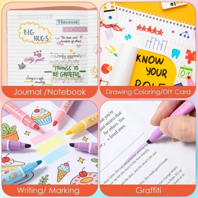 Dual-Ended Erasable Highlighters