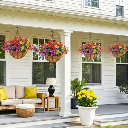 UV Resistant Look Real Colorful Spring Flowers