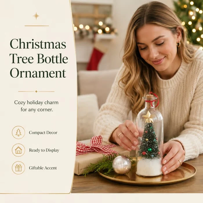Christmas Sale - Recordable Christmas Tree Message In A Bottle