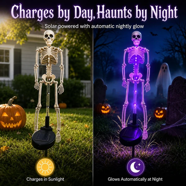 Solar Skeleton Yard Stake