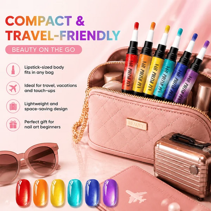 6PCS One-Step Gel Nail Art Pen Set – Salon Beauty At Home