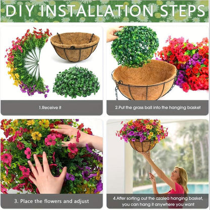 UV Resistant Look Real Colorful Spring Flowers