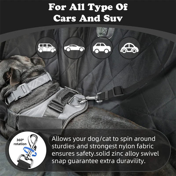 2-in-1Dog Car Seat Belt& Walking Leash