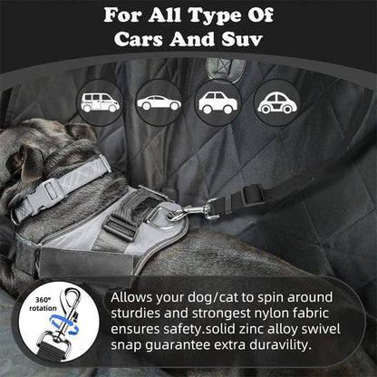 2-in-1Dog Car Seat Belt& Walking Leash