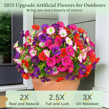 🏆2026 Super Value Set🔥UV Resistant Artificial Petunias Flowers