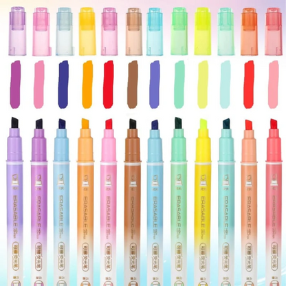 Dual-Ended Erasable Highlighters