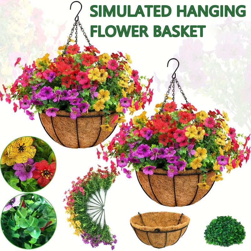 UV Resistant Look Real Colorful Spring Flowers