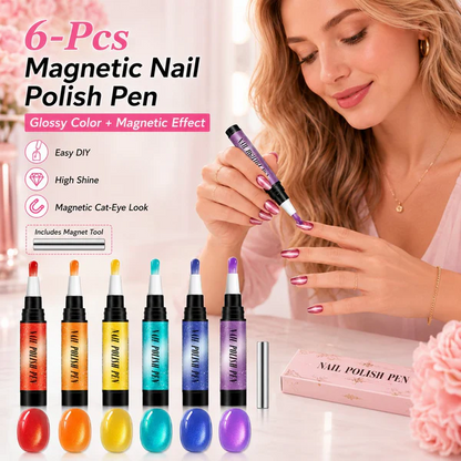 6PCS One-Step Gel Nail Art Pen Set – Salon Beauty At Home