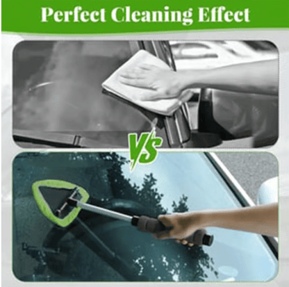 Microfiber Car Windshield Cleaning Toolwith Extendable Handle