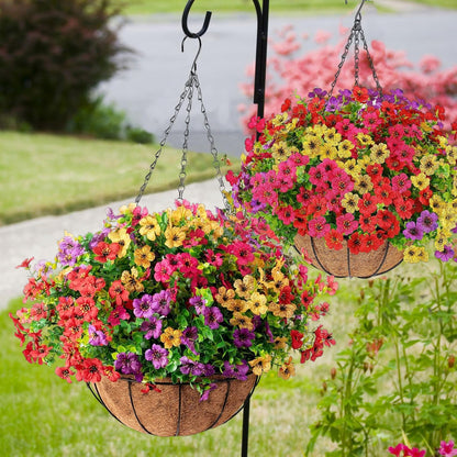 UV Resistant Look Real Colorful Spring Flowers