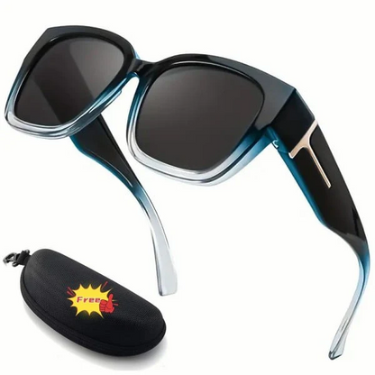 Polarized Fit Over Sunglasses For Women - UV400 Protection Floral Frame Wear Over Prescription Glasses