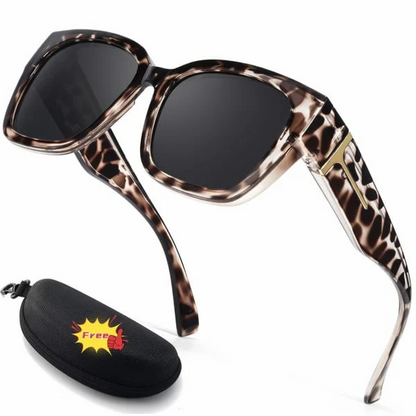 Polarized Fit Over Sunglasses For Women - UV400 Protection Floral Frame Wear Over Prescription Glasses
