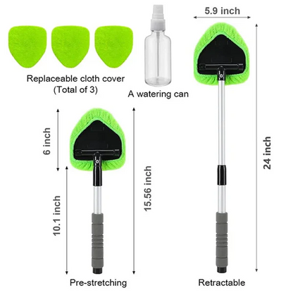 Extensible Windshield Cleaning Kit