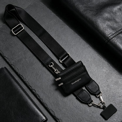 Phone Strap With Zippered Pouch
