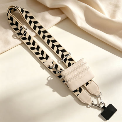 Phone Strap With Zippered Pouch