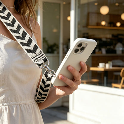 Phone Strap With Zippered Pouch