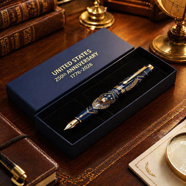 Perfect For Any Patriot 一 USA 250th Anniversary Notebook & Pen Set, 1776-2026 Patriotic Gift