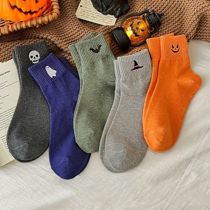 Halloween Embroidered Socks