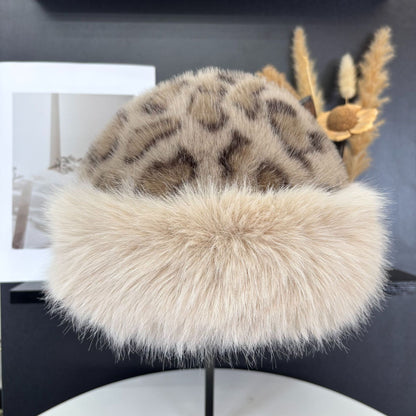 Oversized Fluffy Faux Fur Pompom Hat Warm And Luxurious For Winter