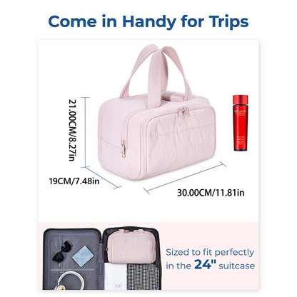 Travel Makeup Bag – Dustproof & Water-Resistant With Multiple Compartments