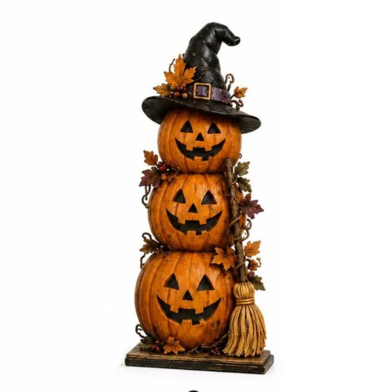 Lighted Halloween Haunted House & Character Figurine Collection