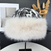 B-Leopard Print White