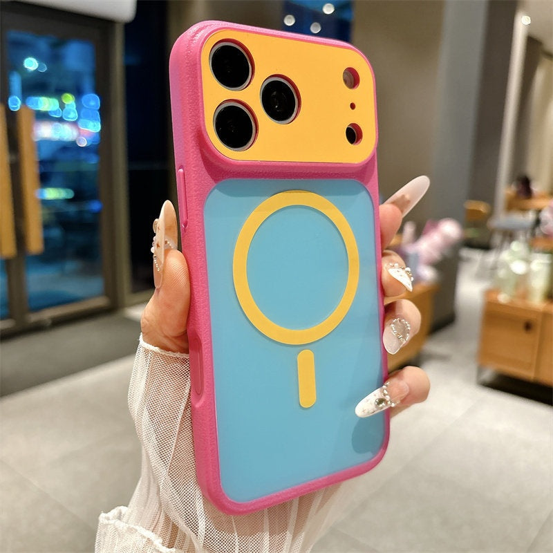 Color Block MagSafei Phone Case 13-17