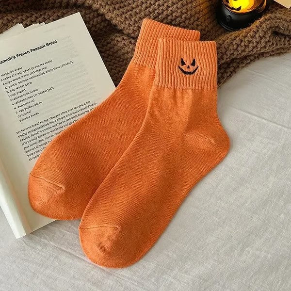 Halloween Embroidered Socks