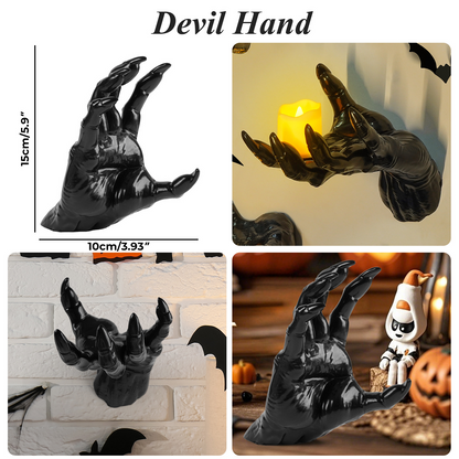 Wall Mounted Creepy Reaching Hands - Life-Sized Gothic Candle Holders