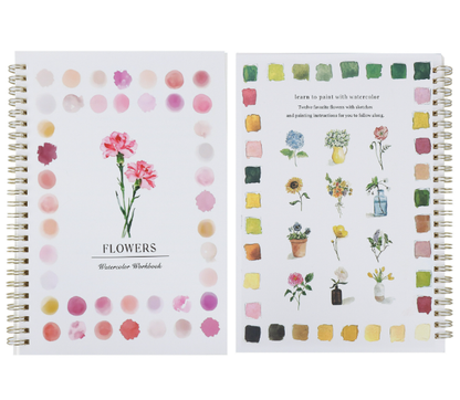 Beginner-Friendly Watercolor Workbook
